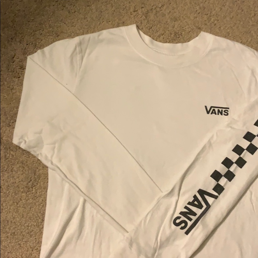 VANS checkerboard long sleeve